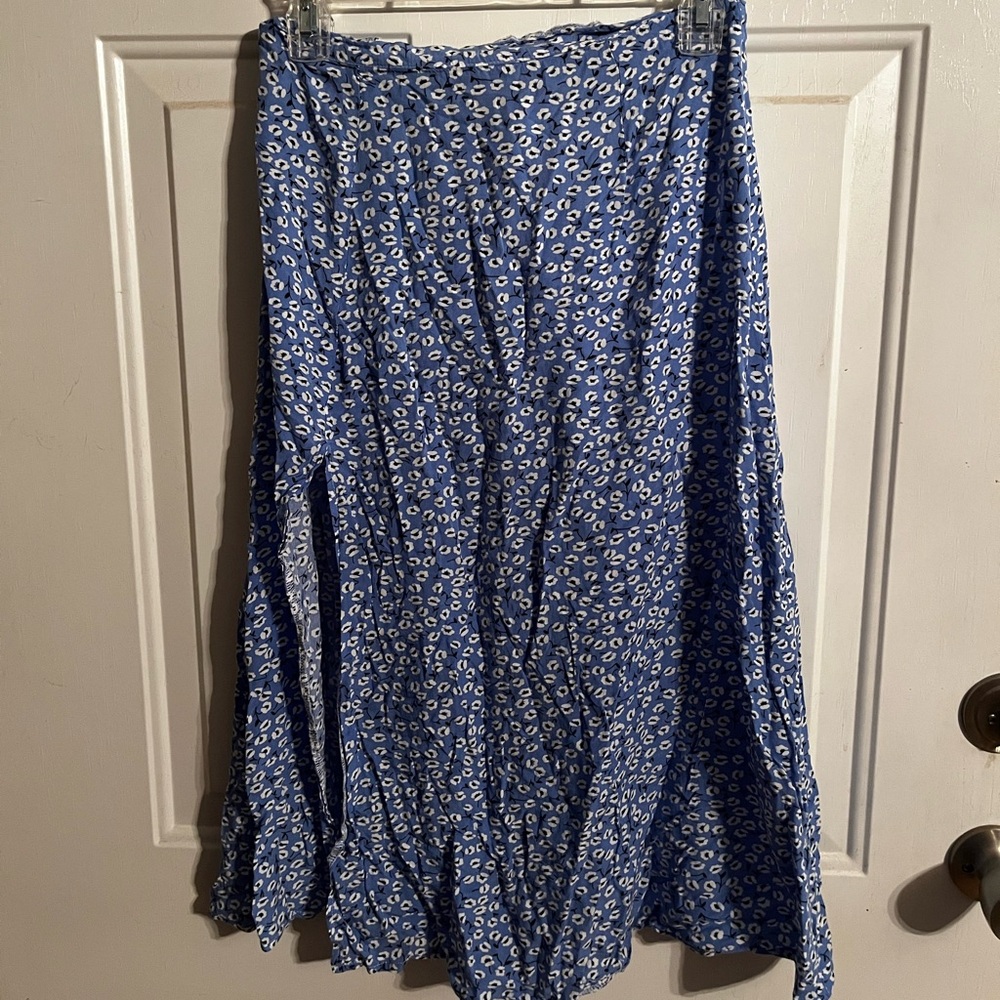 Blue Floral Women's Skirt